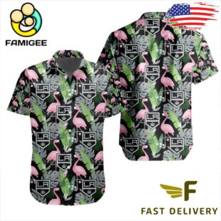 NHL Los Angeles Kings Flamingo Hawaiian Shirt