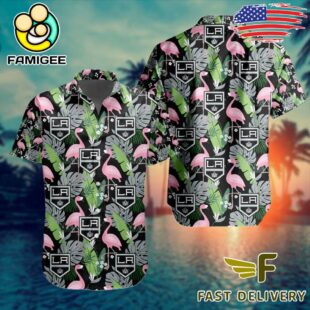 NHL Los Angeles Kings Flamingo Hawaiian Shirt