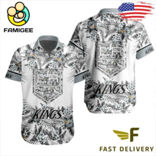 NHL Los Angeles Kings Floral Hawaiian Shirt