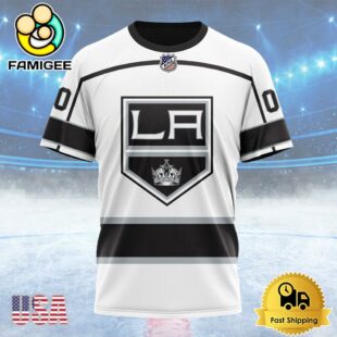 NHL Los Angeles Kings Personalized Away Kits Custom T Shirt, Los Angeles Kings Shirt