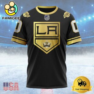 NHL Los Angeles Kings Special Black And Gold Design Custom T Shirt, Los Angeles Kings Shirt