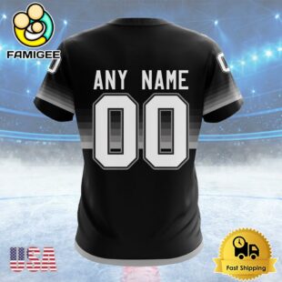 NHL Los Angeles Kings Special Black And Gradient Design Custom T Shirt, Los Angeles Kings Shirt