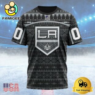 NHL Los Angeles Kings Special Design With Native Pattern Custom T Shirt, Los Angeles Kings Shirt