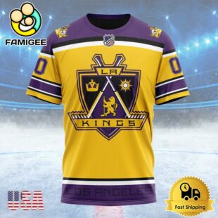 NHL Los Angeles Kings Special Reverse Retro Design Concept Custom T Shirt, Los Angeles Kings Shirt