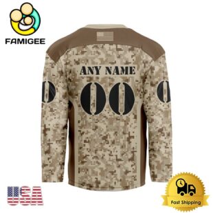NHL Minnesota Wild Desert Camouflage Design Custom Hockey Jersey