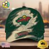 NHL Minnesota Wild Dynamic Hockey Emblem Custom Name 3D Printed Cap