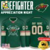 NHL Minnesota Wild Firefighter Appreciation Night Hockey Jersey