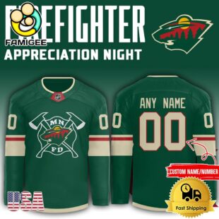 NHL Minnesota Wild Firefighter Appreciation Night Hockey Jersey
