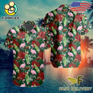 NHL Minnesota Wild Flamingo Hawaiian Shirt