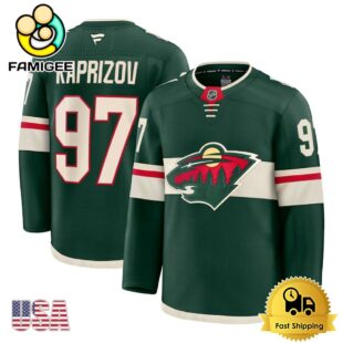 NHL Minnesota Wild Kirill Kaprizov Green Limited Hockey Jersey, Minnesota Wild Jersey