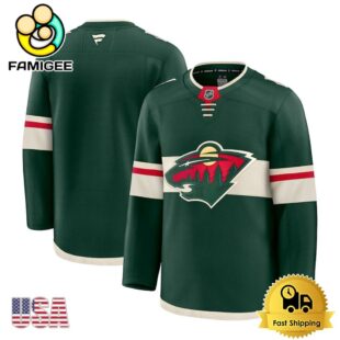 NHL Minnesota Wild Logo Green Limited Hockey Jersey, Minnesota Wild Jersey