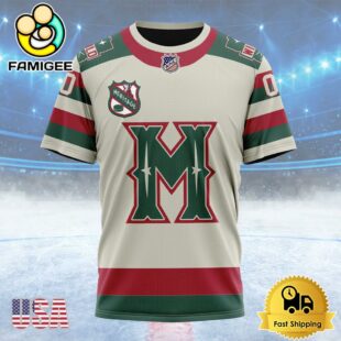 NHL Minnesota Wild Personalized Heritage Design Custom T Shirt, Minnesota Wild Shirt