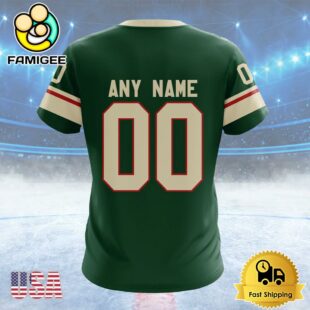 NHL Minnesota Wild Personalized Home Kits Custom T Shirt, Minnesota Wild Shirt