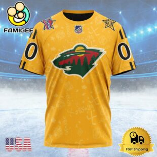 NHL Minnesota Wild Special All-Star Game Design Custom T Shirt, Minnesota Wild Shirt