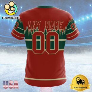 NHL Minnesota Wild Special Colour Rush Design Custom T Shirt, Minnesota Wild Shirt