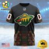 NHL Minnesota Wild Special Design For Black History Month Custom T Shirt, Minnesota Wild Shirt