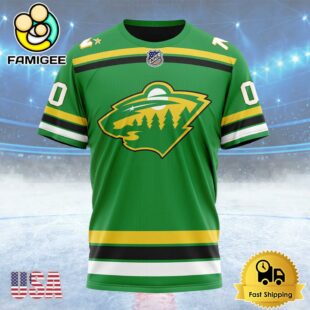 NHL Minnesota Wild Special Reverse Retro Design Concept Custom T Shirt, Minnesota Wild Shirt