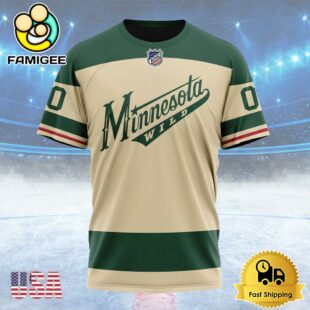NHL Minnesota Wild Special Throwback Design Custom T Shirt, Minnesota Wild Shirt