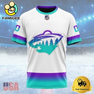 NHL Minnesota Wild Special Whiteout Design Custom T Shirt, Minnesota Wild Shirt