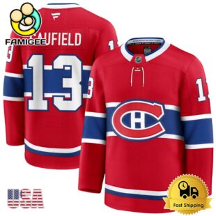 NHL Montreal Canadiens Cole Caulfield Red Limited Hockey Jersey, Montreal Canadiens Jersey