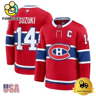 NHL Montreal Canadiens Nick Suzuki Red Limited Hockey Jersey, Montreal Canadiens Jersey