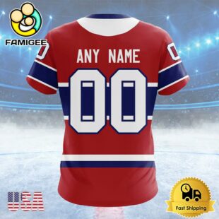 NHL Montreal Canadiens Personalized Home Kits Custom T Shirt, Montreal Canadiens Shirt