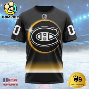 NHL Montreal Canadiens Special Eclipse Design Custom T Shirt, Montreal Canadiens Shirt