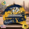NHL Nashville Predators Explosive Grunge Logo 3D Print Cap