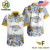 NHL Nashville Predators Floral Hawaiian Shirt