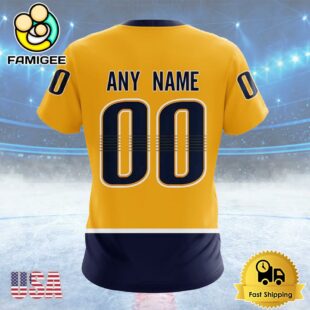 NHL Nashville Predators Personalized Home Kits Custom T Shirt, Nashville Predators Shirt