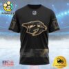 NHL Nashville Predators Personalized Military Appreciation Design Custom T Shirt, Nashville Predators Shirt