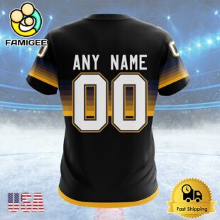 NHL Nashville Predators Special Black And Gradient Design Custom T Shirt, Nashville Predators Shirt
