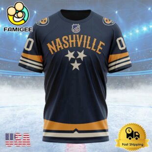 NHL Nashville Predators Special City Edition Design Custom T Shirt, Nashville Predators Shirt