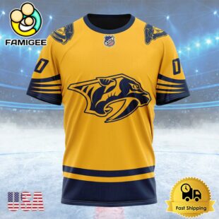 NHL Nashville Predators Special Two-tone Design Custom T Shirt, Nashville Predators Shirt