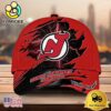 NHL New Jersey Devils Dynamic Hockey Emblem Custom Name 3D Printed Cap