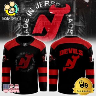 NHL New Jersey Devils Made In Jersey Logo Hockey Jersey