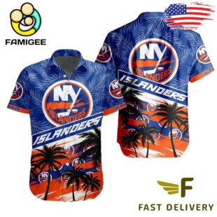 NHL New York Islanders Coconut Tree Hawaiian Shirt