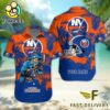 NHL New York Islanders Hockey Mascot Custom Name Hawaiian Shirt