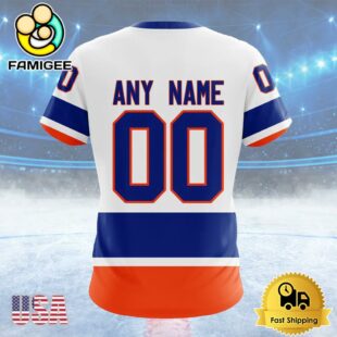 NHL New York Islanders Personalized Away Kits Custom T Shirt, New York Islanders Shirt