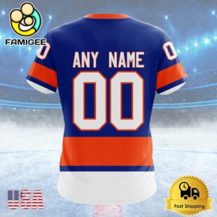 NHL New York Islanders Personalized Home Kits Custom T Shirt, New York Islanders Shirt