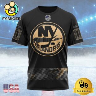 NHL New York Islanders Personalized Military Appreciation Design Custom T Shirt, New York Islanders Shirt