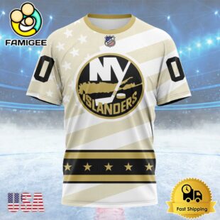 NHL New York Islanders Special Military Appreciation Design Custom T Shirt, New York Islanders Shirt