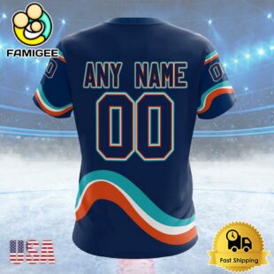 NHL New York Islanders Special Reverse Retro Design Concept Custom T Shirt, New York Islanders Shirt
