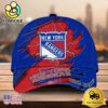 NHL New York Rangers Dynamic Hockey Emblem Custom Name 3D Printed Cap
