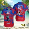 NHL New York Rangers Hockey Mascot Custom Name Hawaiian Shirt