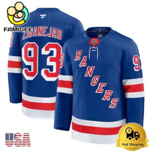 NHL New York Rangers Mika Zibanejad Blue Limited Hockey Jersey, New York Rangers Jersey