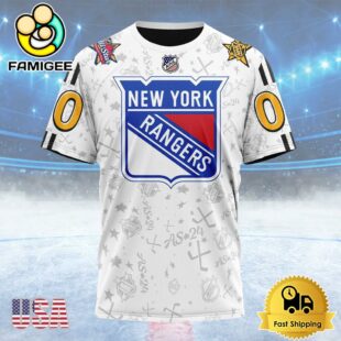 NHL New York Rangers Special All-Star Game Design Custom T Shirt, New York Rangers Shirt