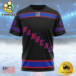 NHL New York Rangers Special Blackout Design Custom T Shirt, New York Rangers Shirt