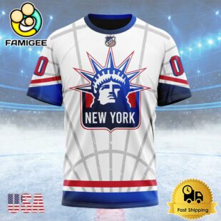 NHL New York Rangers Special City Edition Custom T Shirt, New York Rangers Shirt