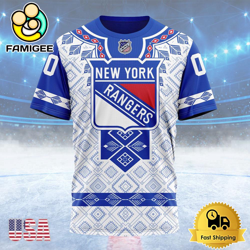 NHL New York Rangers Special Native Heritage Design Custom T Shirt, New York Rangers Shirt